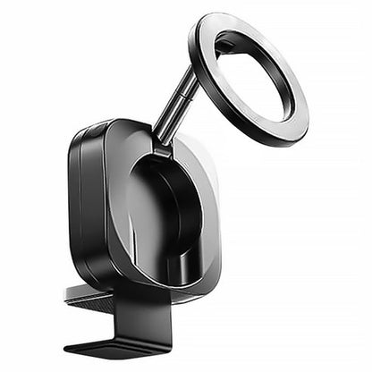 Support magnétique de voyage pour téléphone portable, support magnétique puissant pour téléphone portable compatible MagSafe, support de voiture et support pliable pour téléphone d'avion