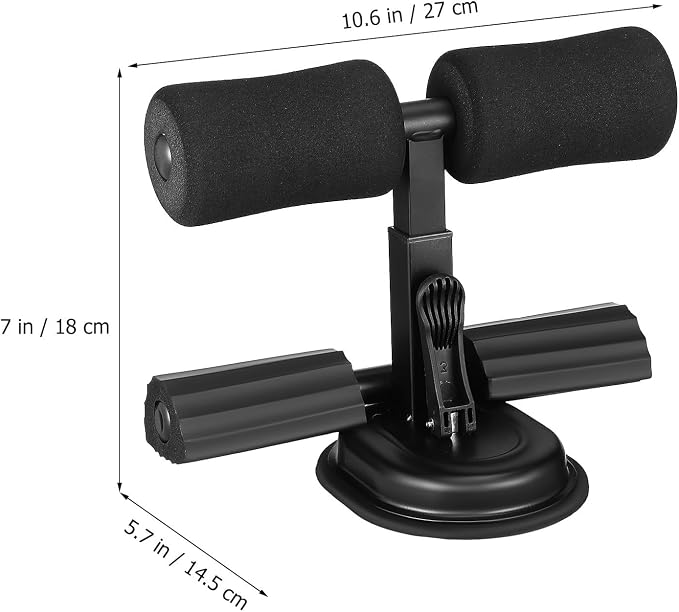 Barre d'Apprentissage pour Abs Support de Sol Réglable avec Ventouses Équipement d'Entraînement pour Entraînement Physique à Domicile Assistant d'Apprentissage pour Exercices de Base